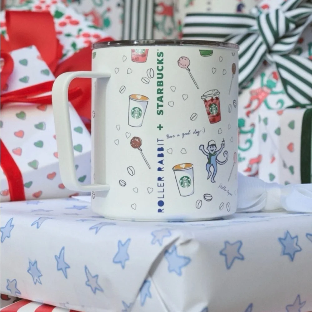 NEW Starbucks X Roller Rabbit Coffee House Bonanza Stainless Steel mug